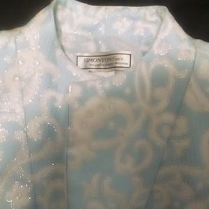 Women's small simonton says long metallic jacket